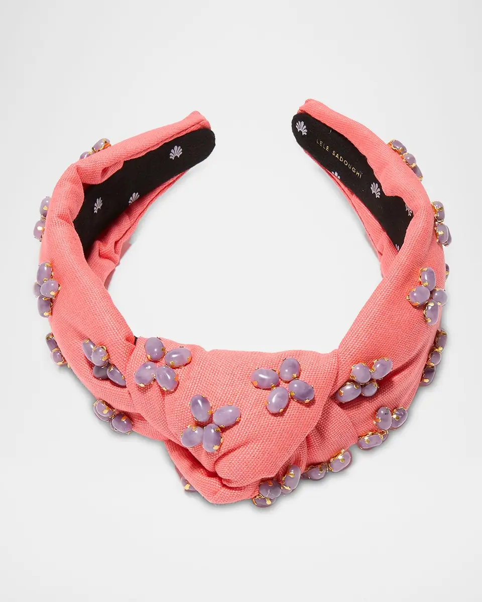 Lele Sadoughi Knotted Embellished Stone Headband | Thumbnail 3 Lele Sadoughi Knotted Embellished Stone Headband | Thumbnail 3