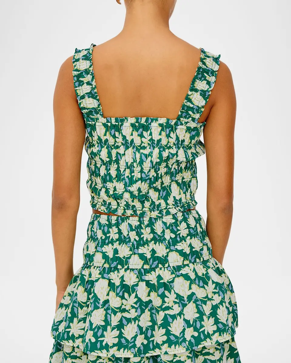 RAILS Quinn Floral Smocked Crop Top | Thumbnail 3