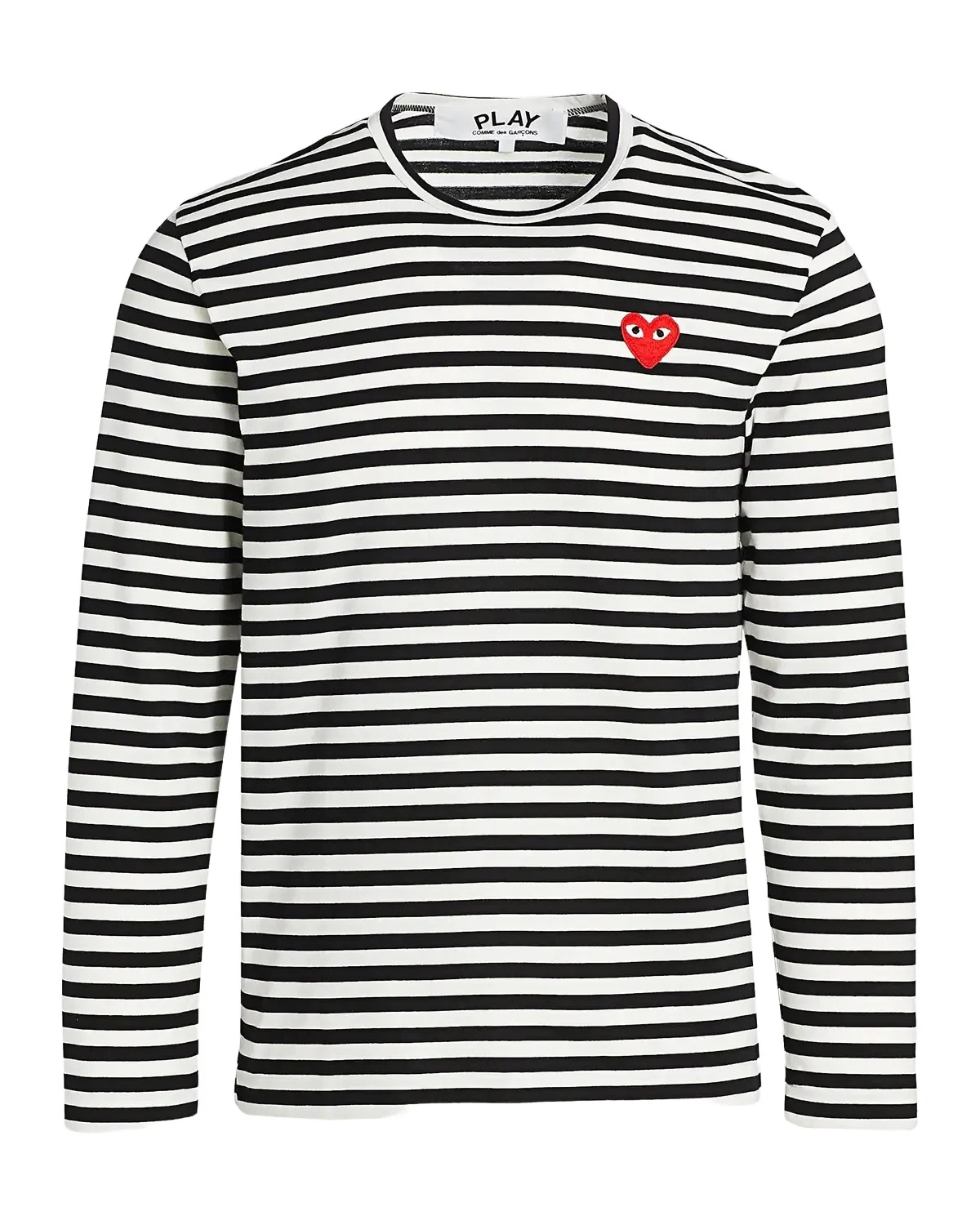 Comme des Garçons Mini Heart Long-Sleeve Cotton Tee