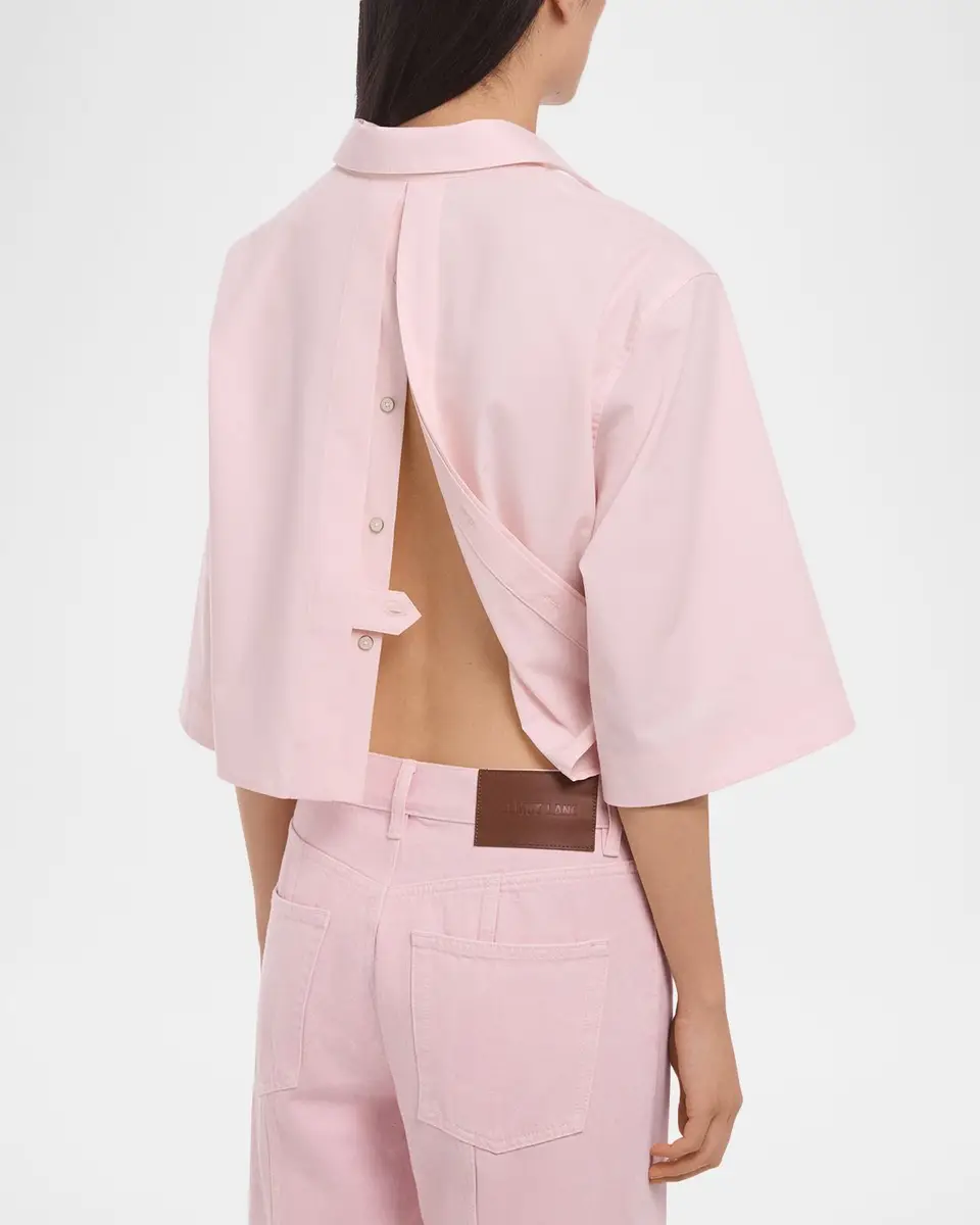 Helmut Lang Cropped Poplin Trench Shirt | Thumbnail 6 Helmut Lang Cropped Poplin Trench Shirt | Thumbnail 6
