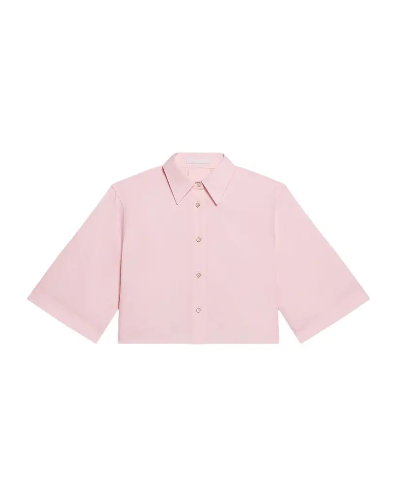 Helmut Lang Cropped Poplin Trench Shirt | Image 1 Helmut Lang Cropped Poplin Trench Shirt | Image 1