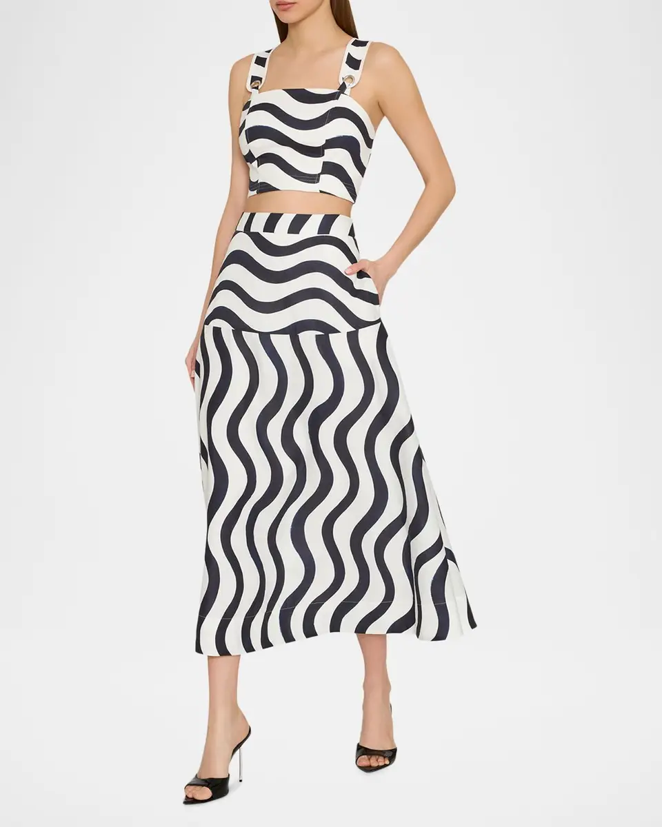 Milly lona Printed Midi Skirt | Thumbnail 2