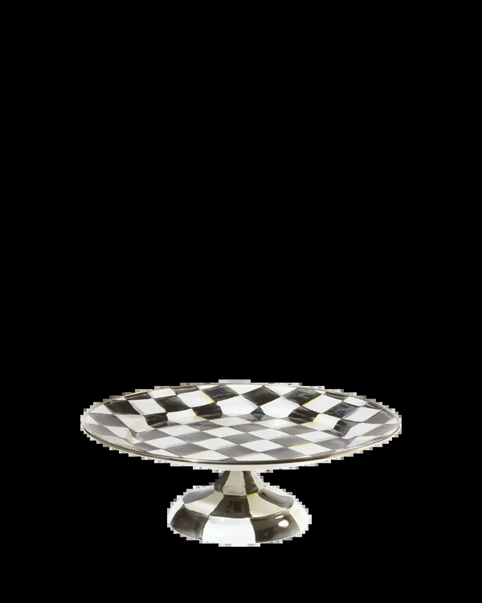MacKenzie-Childs Small Courtly Check Pedestal Platter | Thumbnail 2 MacKenzie-Childs Small Courtly Check Pedestal Platter | Thumbnail 2
