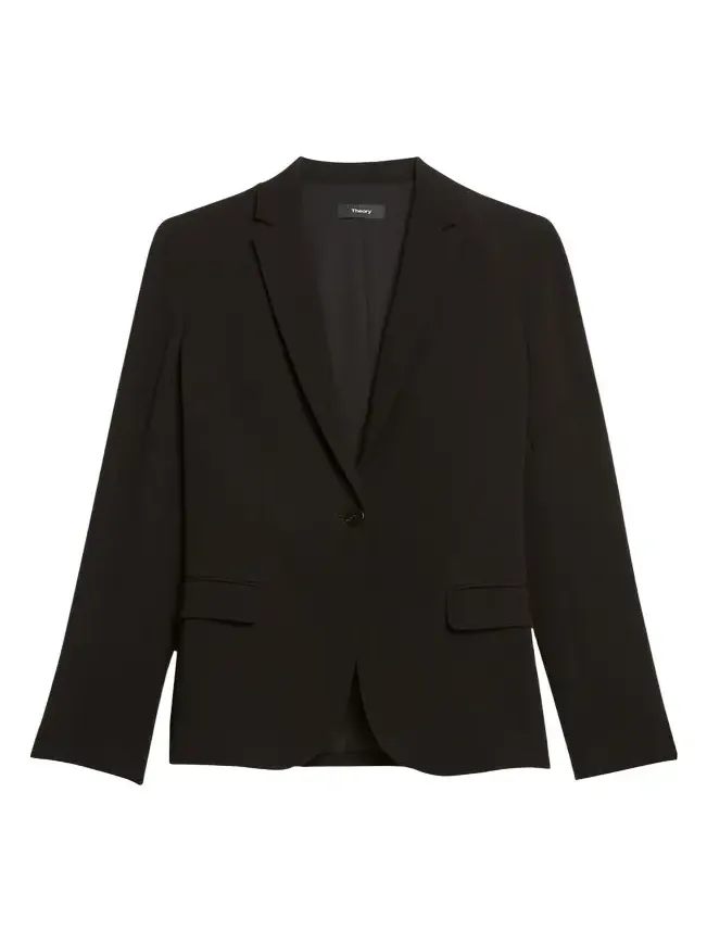 Admiral Crepe One-Button Staple Blazer Admiral Crepe One-Button Staple Blazer