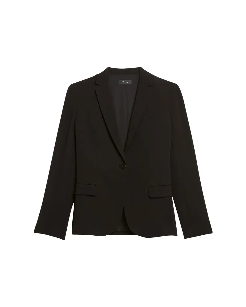 Theory Admiral Crepe One-Button Staple Blazer | Image 1 Theory Admiral Crepe One-Button Staple Blazer | Image 1