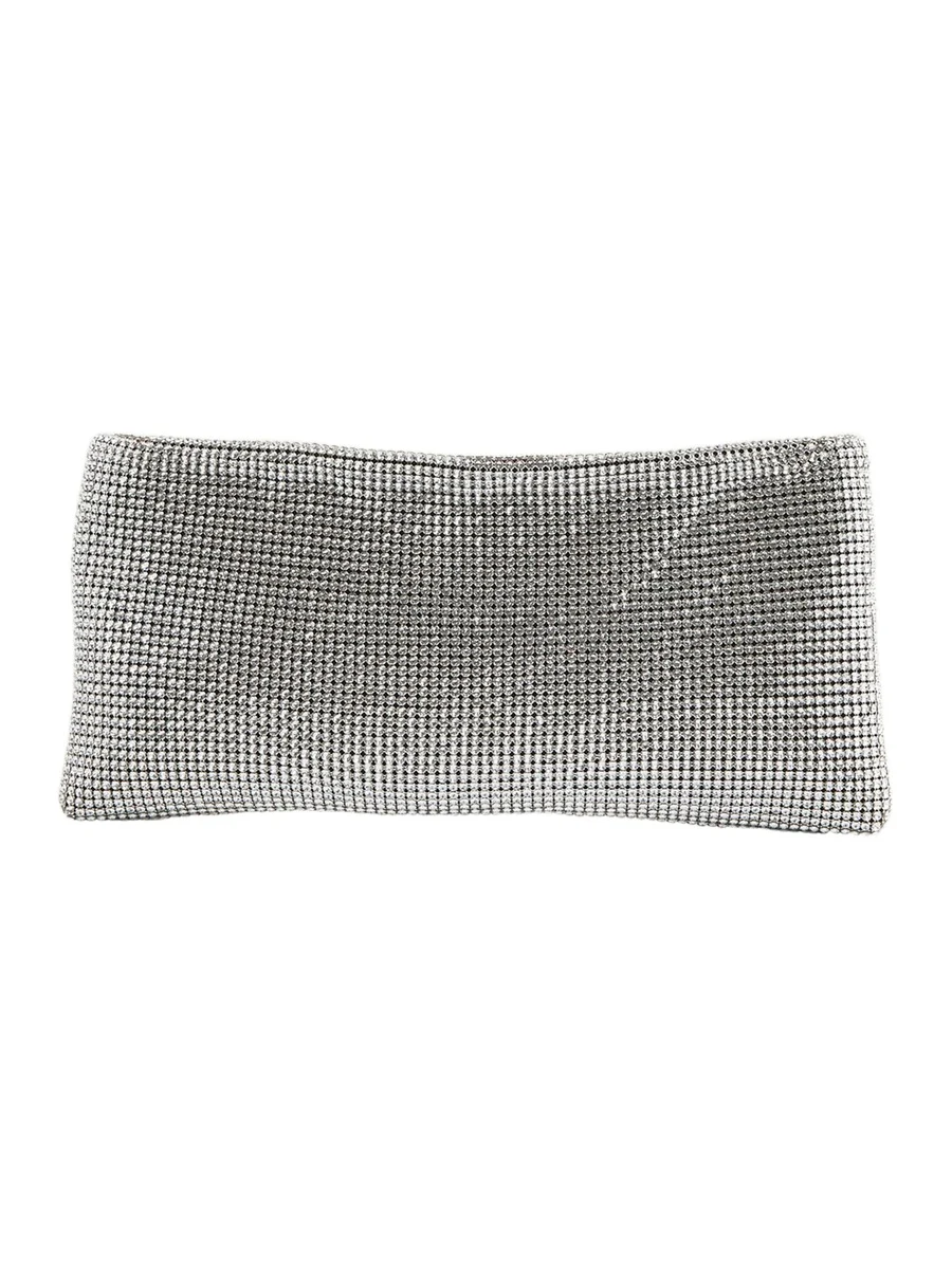 Maykimay Mesh Crystal Pouch Clutch Bag Maykimay Mesh Crystal Pouch Clutch Bag