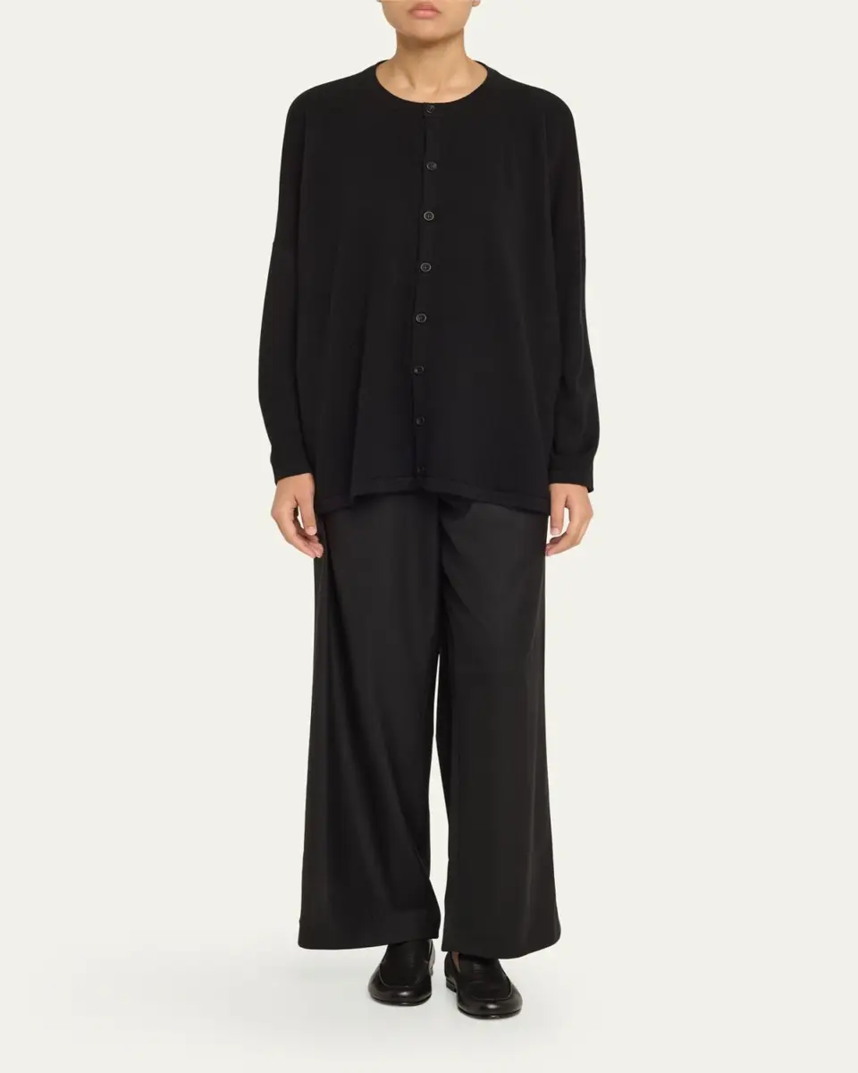 Eskandar Slim-Sleeve Cashmere Cardigan | Thumbnail 2 Eskandar Slim-Sleeve Cashmere Cardigan | Thumbnail 2