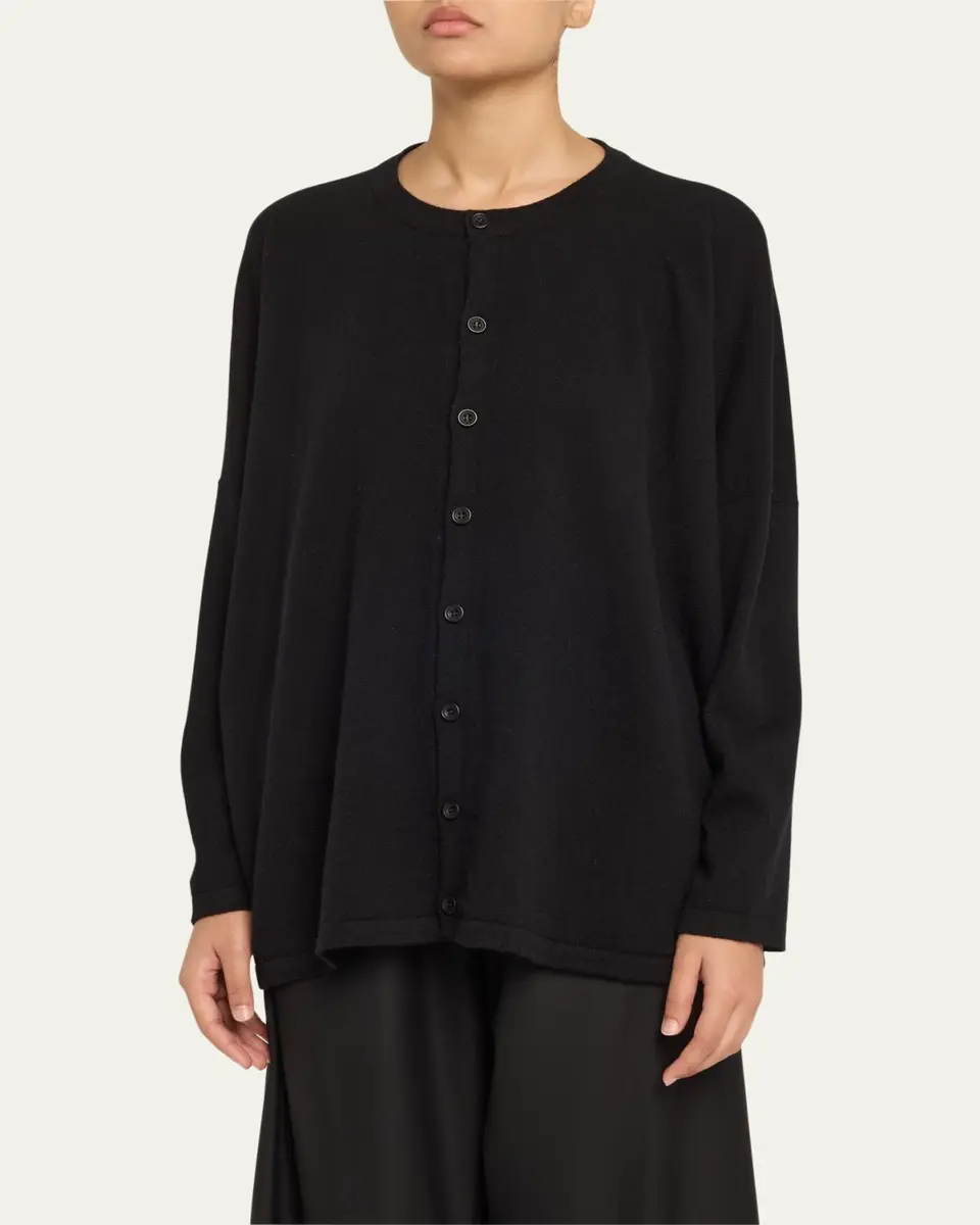 Eskandar Slim-Sleeve Cashmere Cardigan | Thumbnail 4 Eskandar Slim-Sleeve Cashmere Cardigan | Thumbnail 4