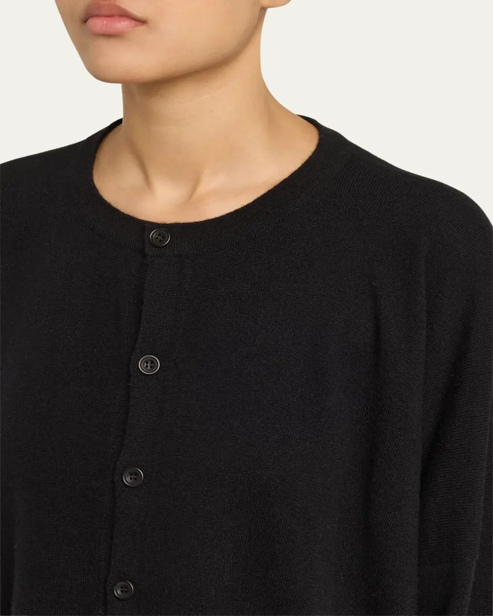Eskandar Slim-Sleeve Cashmere Cardigan | Thumbnail 5 Eskandar Slim-Sleeve Cashmere Cardigan | Thumbnail 5