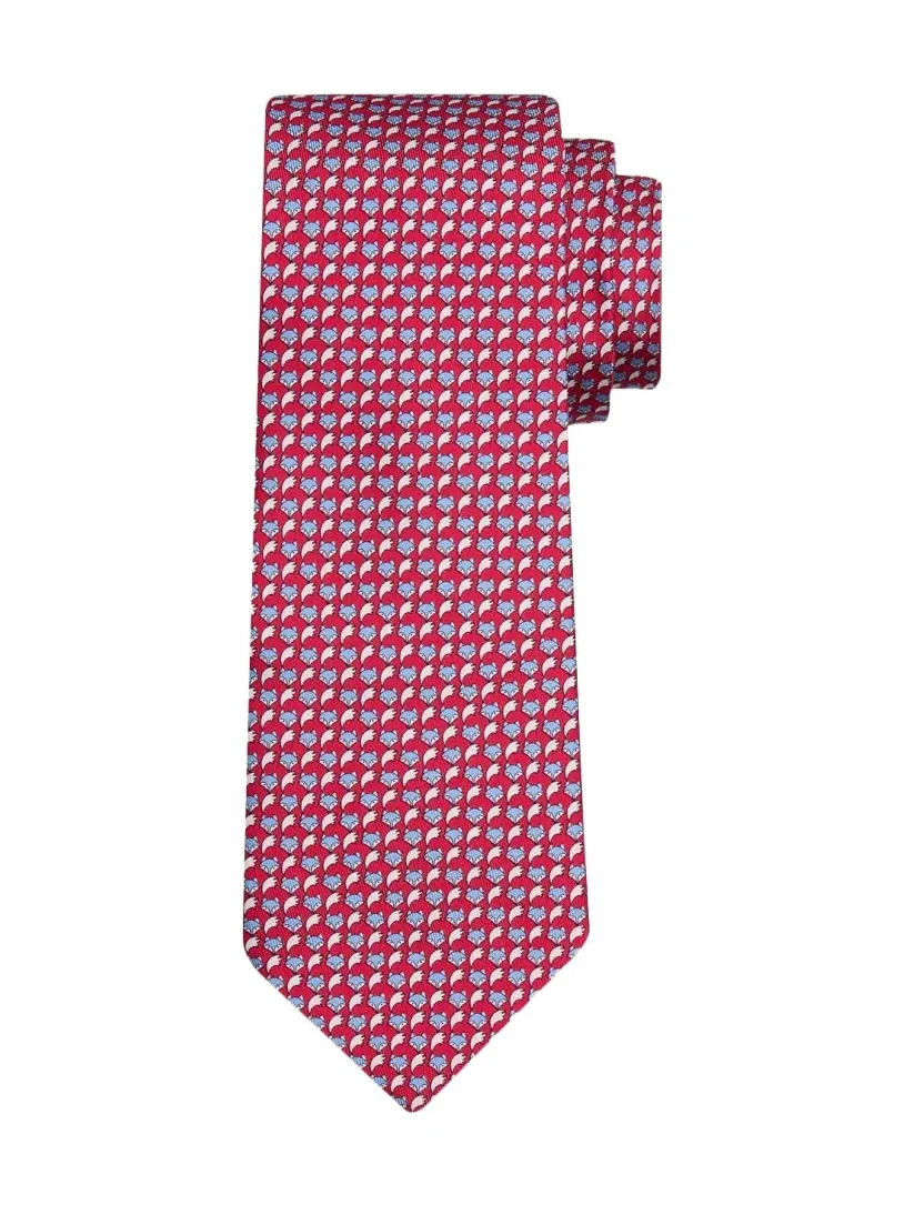Ferragamo Men's Fox Face and Tail Silk Tie