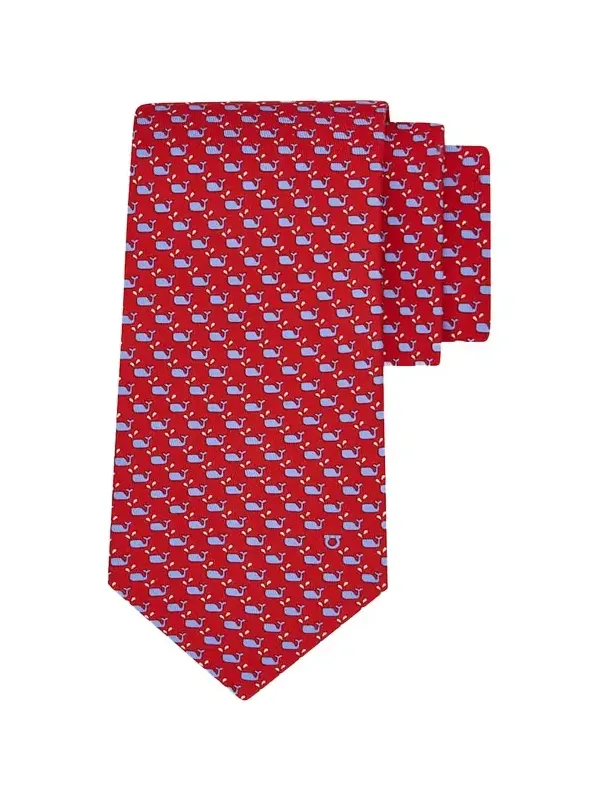 Men's Whale Micro-Print Tie Men's Whale Micro-Print Tie