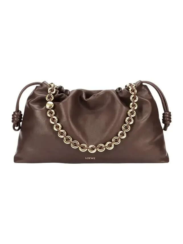 Flamenco Large Shoulder Bag in Nappa Leather