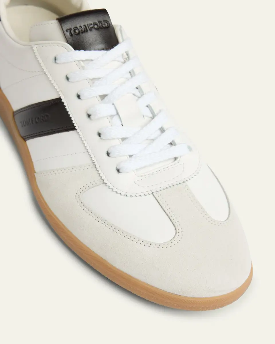 Tom Ford Men's Archer Suede and Leather Low-Top Sneakers | Thumbnail 5 Tom Ford Men's Archer Suede and Leather Low-Top Sneakers | Thumbnail 5