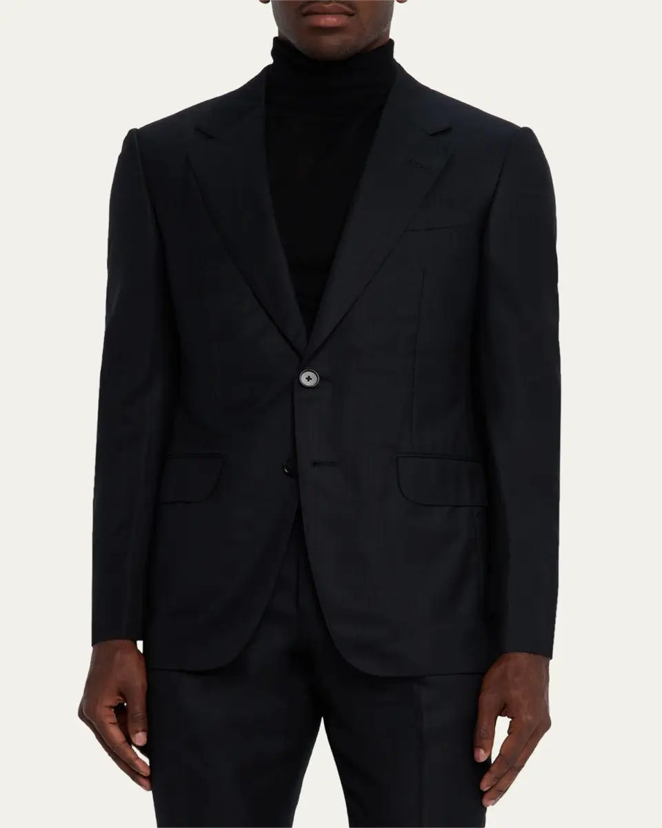 Zegna Men's Centoventimila Wool Tonal Stripe Suit | Thumbnail 4 Zegna Men's Centoventimila Wool Tonal Stripe Suit | Thumbnail 4
