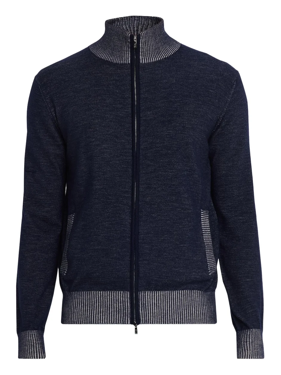 Men's Vanise Cashmere and Cotton Full-Zip Sweater Men's Vanise Cashmere and Cotton Full-Zip Sweater