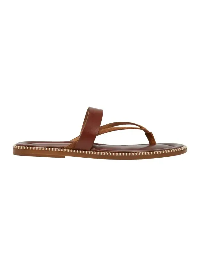 Men's Thong Leather Sandals