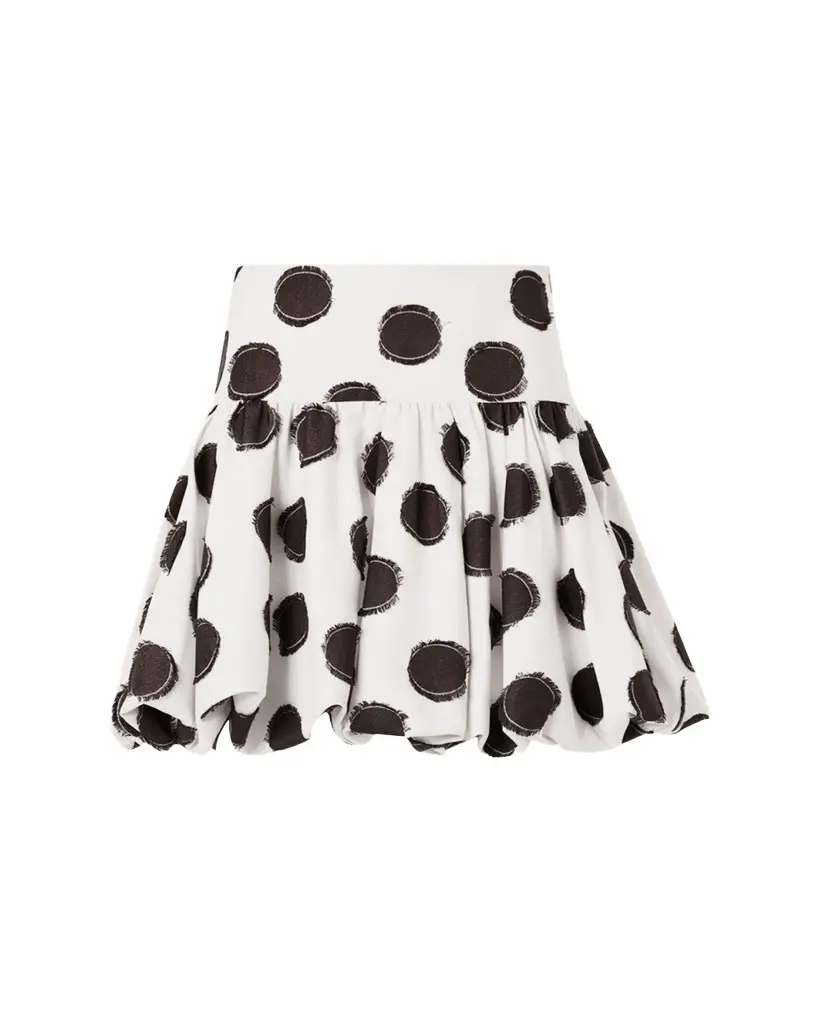 Akris punto Fringed Polka Dot Jacquard Mini Skirt | Image 1 Akris punto Fringed Polka Dot Jacquard Mini Skirt | Image 1