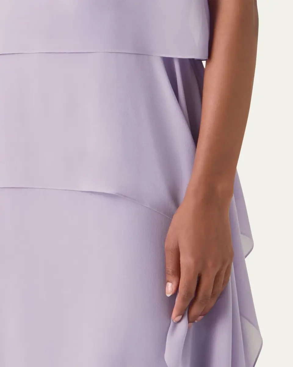 Akris Malva Silk Georgette Layered Dress | Thumbnail 5 Akris Malva Silk Georgette Layered Dress | Thumbnail 5