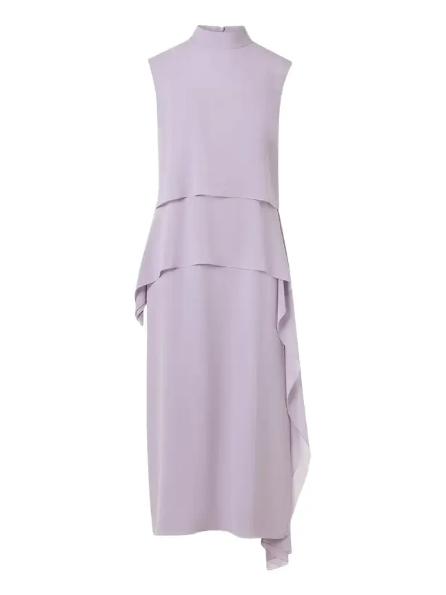 Malva Silk Georgette Layered Dress Malva Silk Georgette Layered Dress