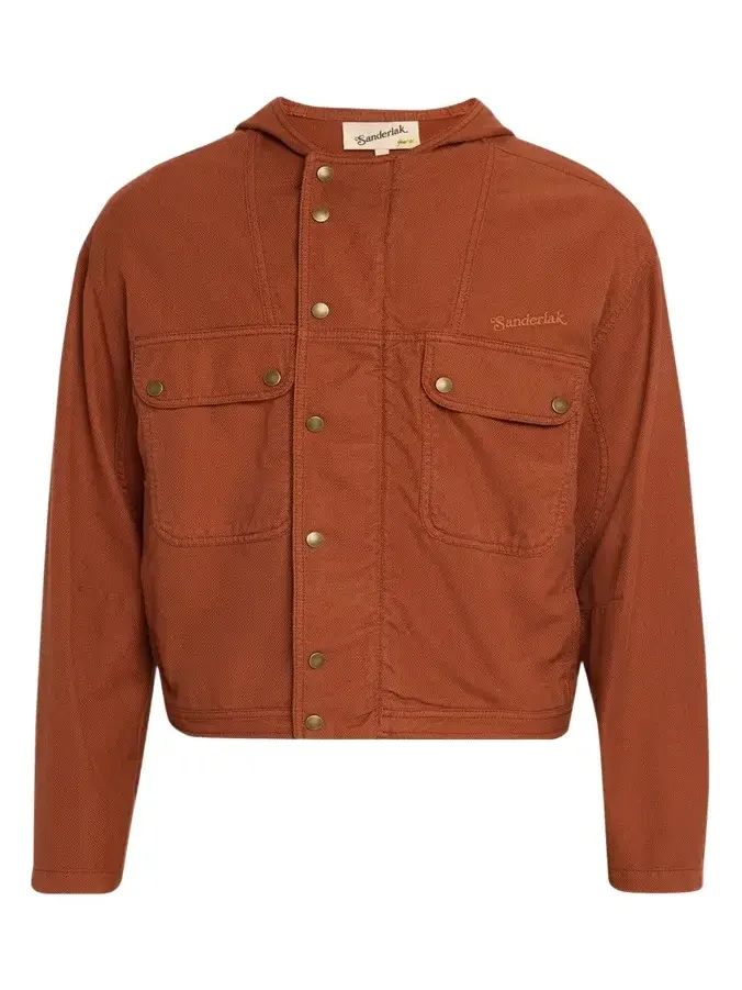 Sanderlak Men's Cotton Hooded Utility Jacket