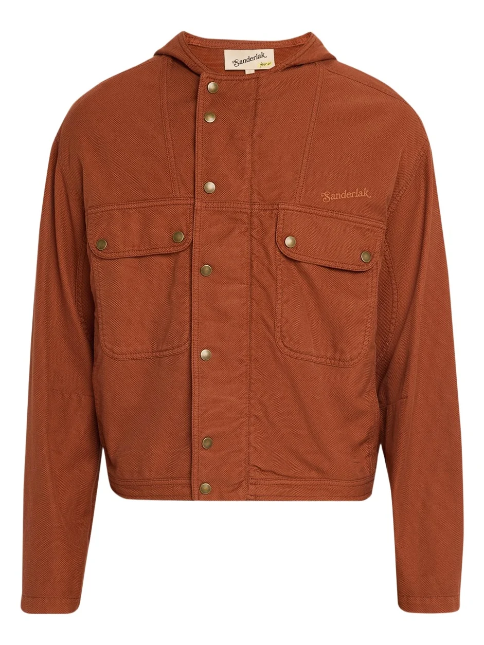Men's Cotton Hooded Utility Jacket