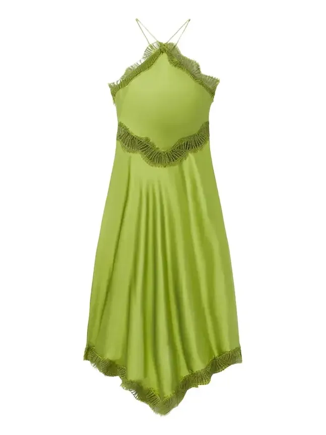 Lucia Satin & Lace Midi Dress Lucia Satin & Lace Midi Dress
