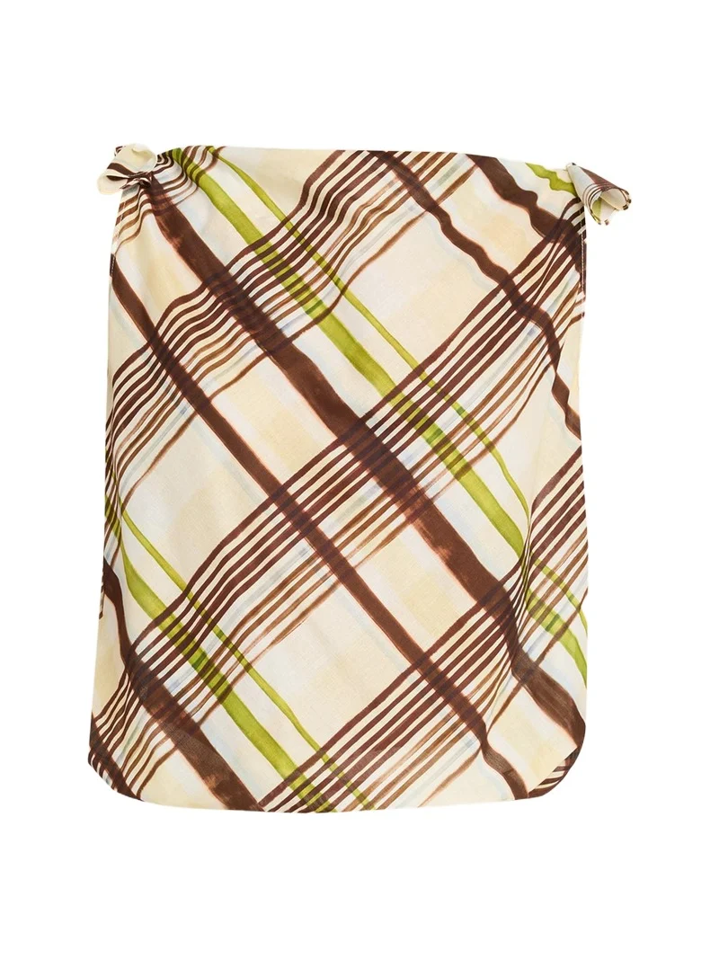 A.L.C. Dylan Plaid Shoulder-Tie Top