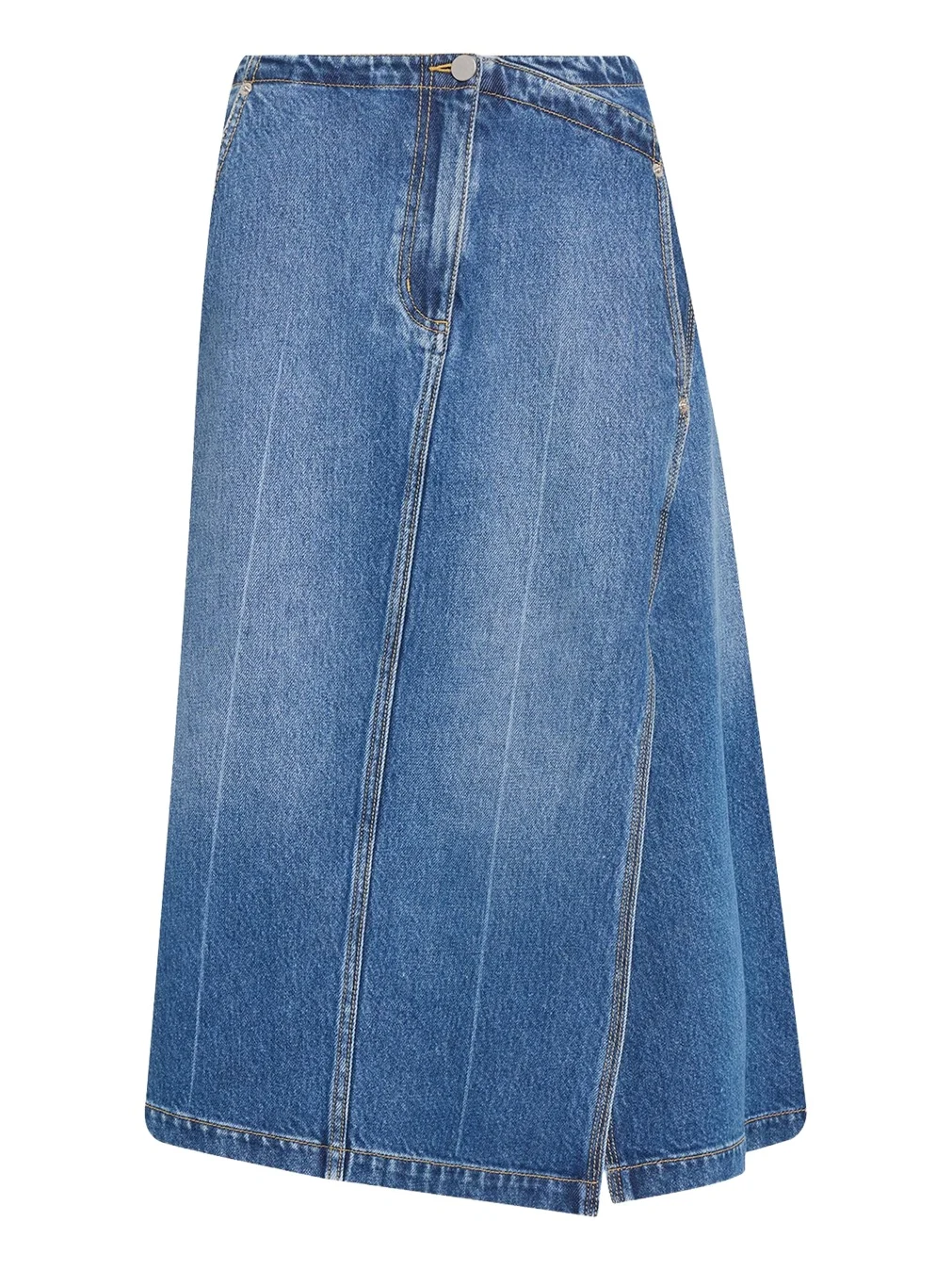Asymmetric Denim Midi Skirt Asymmetric Denim Midi Skirt