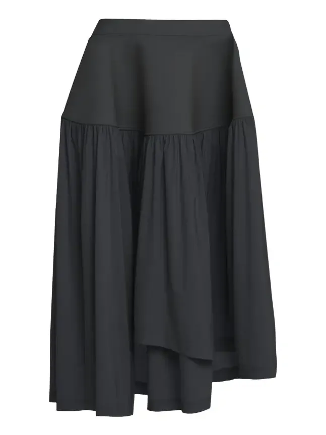 Mute Winding Asymmetric Midi Skirt Mute Winding Asymmetric Midi Skirt
