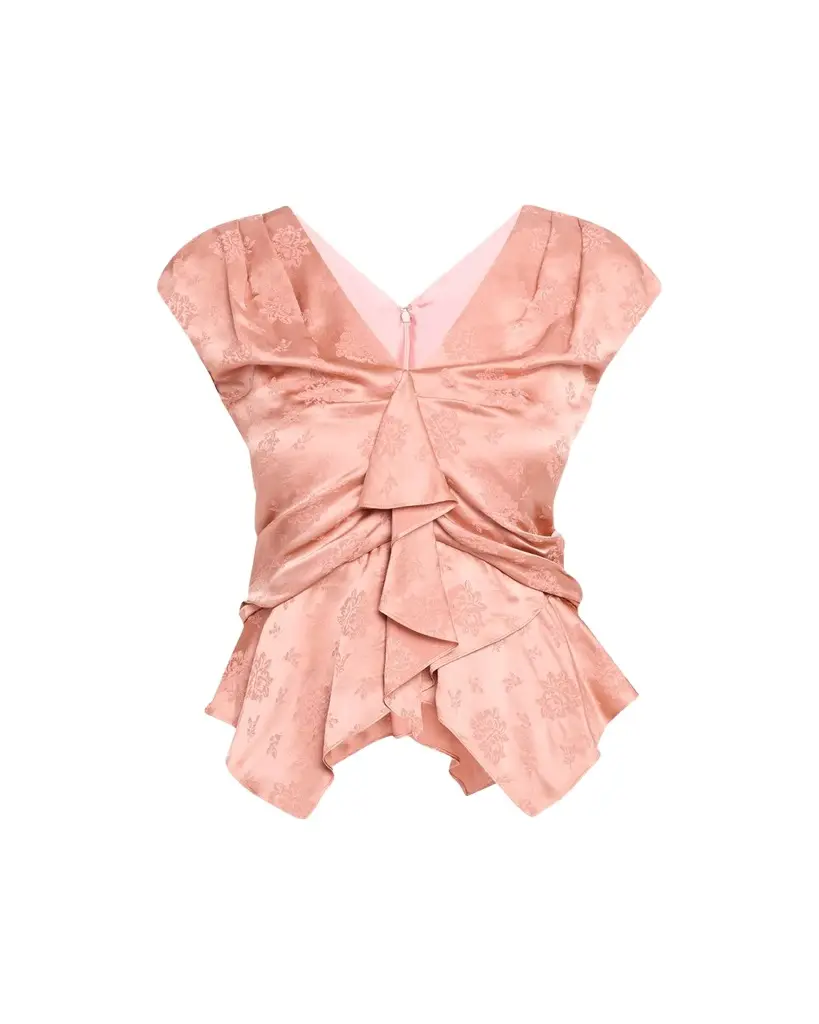 3.1 Phillip Lim Floral Silk Draped Top | Image 1 3.1 Phillip Lim Floral Silk Draped Top | Image 1