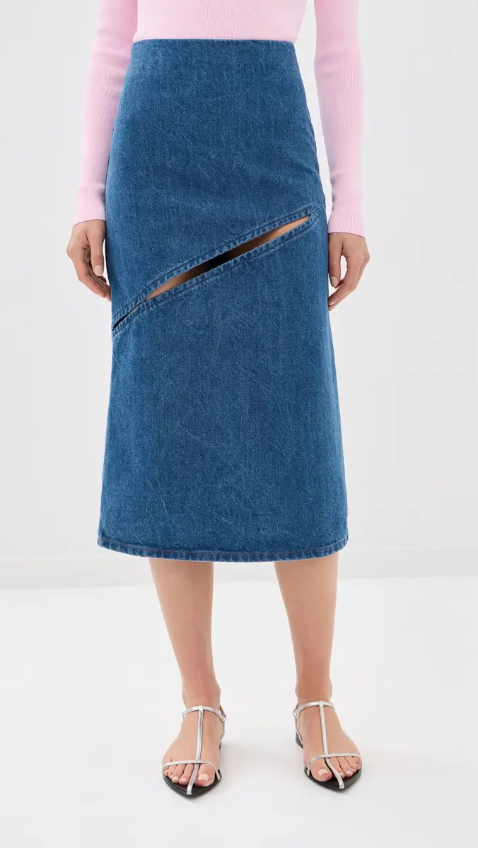 Jil Sander Denim Skirt | Thumbnail 2 Jil Sander Denim Skirt | Thumbnail 2