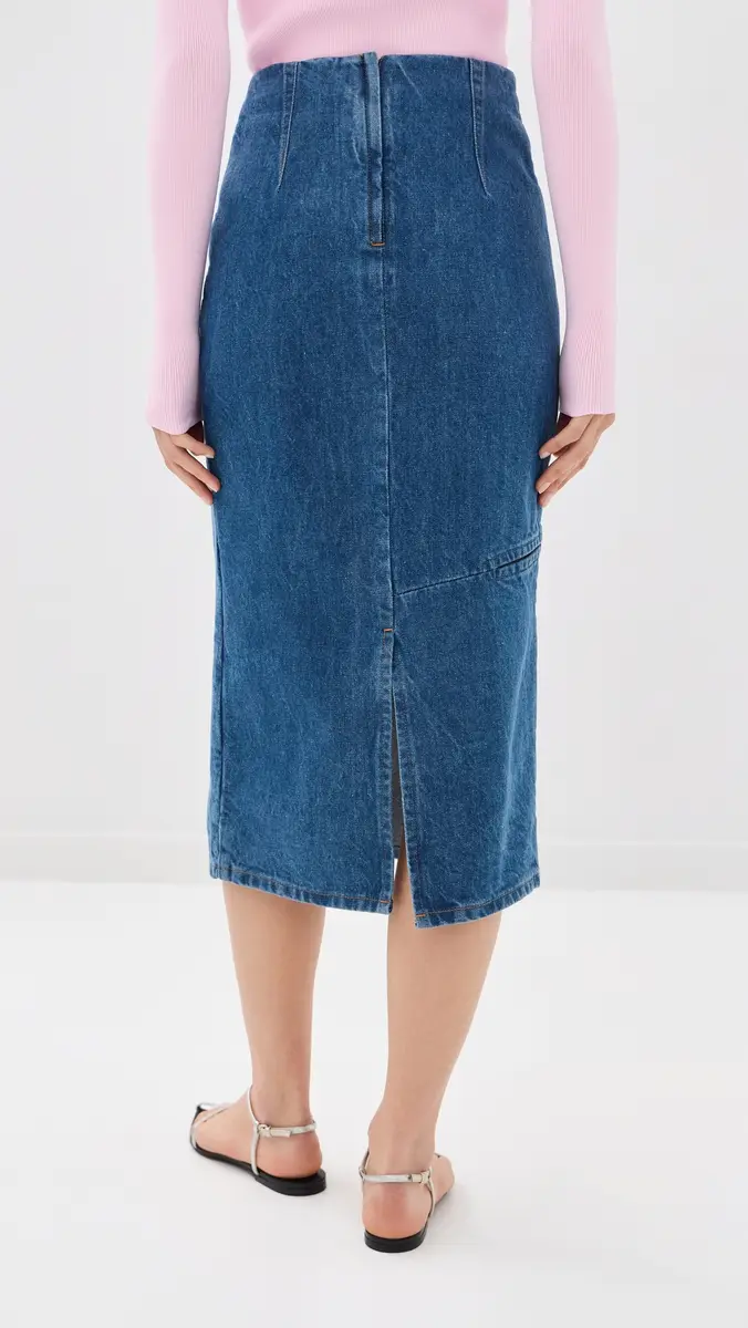 Jil Sander Denim Skirt | Thumbnail 3 Jil Sander Denim Skirt | Thumbnail 3