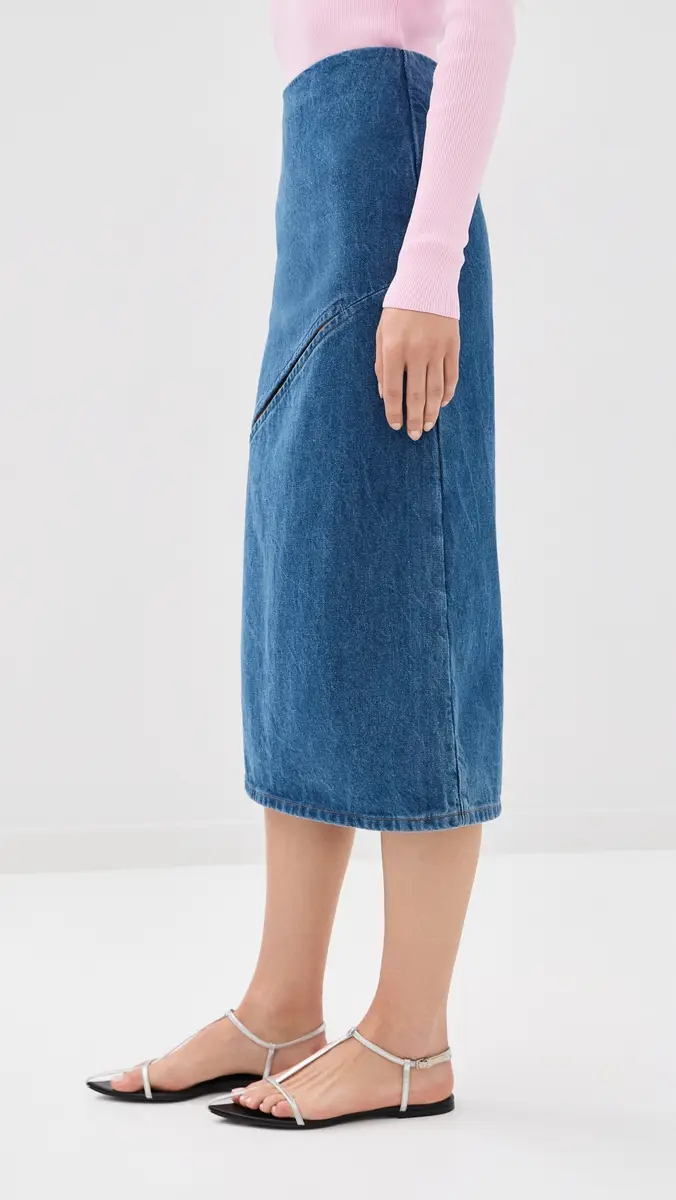 Jil Sander Denim Skirt | Thumbnail 4 Jil Sander Denim Skirt | Thumbnail 4