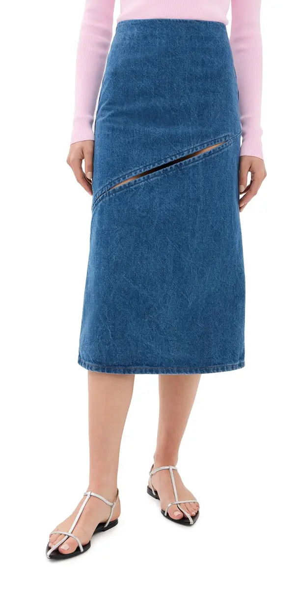 Jil Sander Denim Skirt Medium Denim 38 | Image 1 Jil Sander Denim Skirt Medium Denim 38 | Image 1