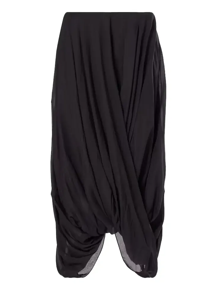 Draped midi skirt Draped midi skirt