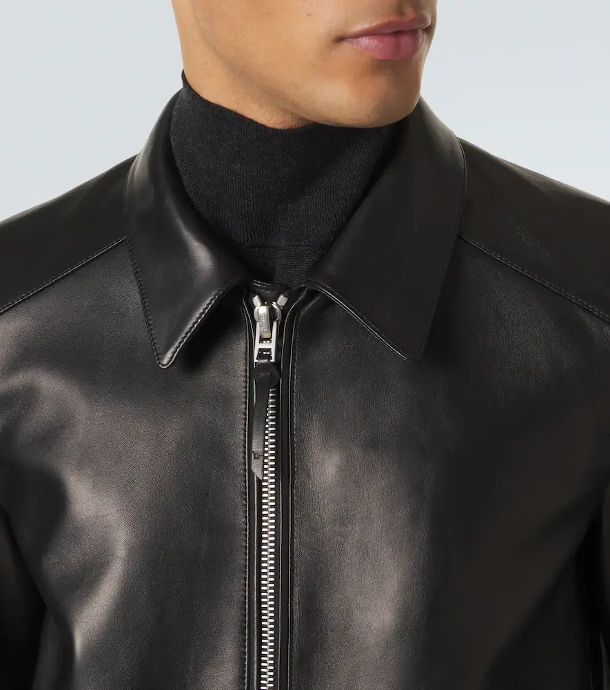 Tom Ford Leather blouson jacket | Thumbnail 2 Tom Ford Leather blouson jacket | Thumbnail 2