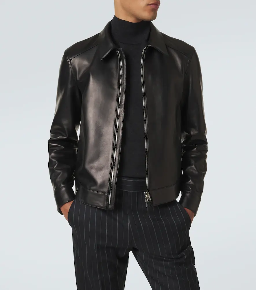 Tom Ford Leather blouson jacket | Thumbnail 3 Tom Ford Leather blouson jacket | Thumbnail 3