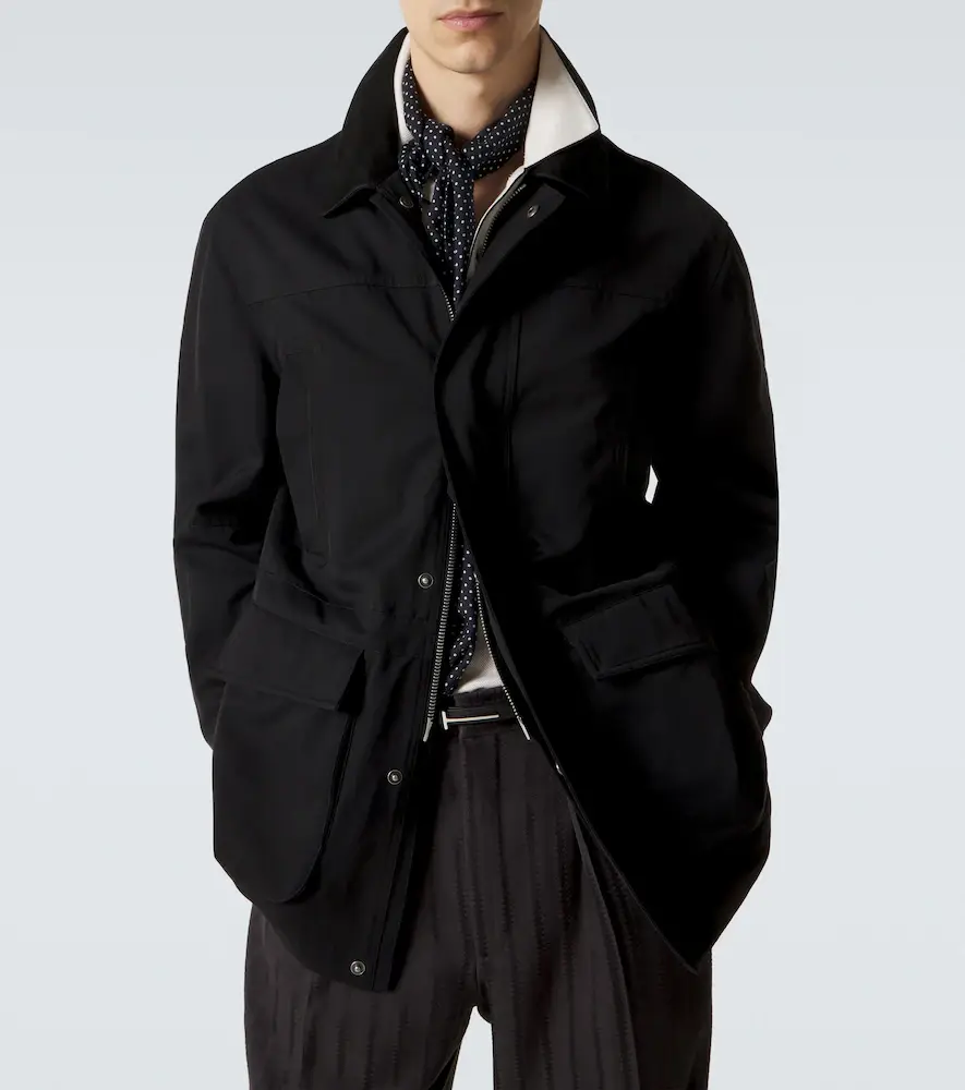 Tom Ford Cotton and silk twill field jacket | Thumbnail 3 Tom Ford Cotton and silk twill field jacket | Thumbnail 3