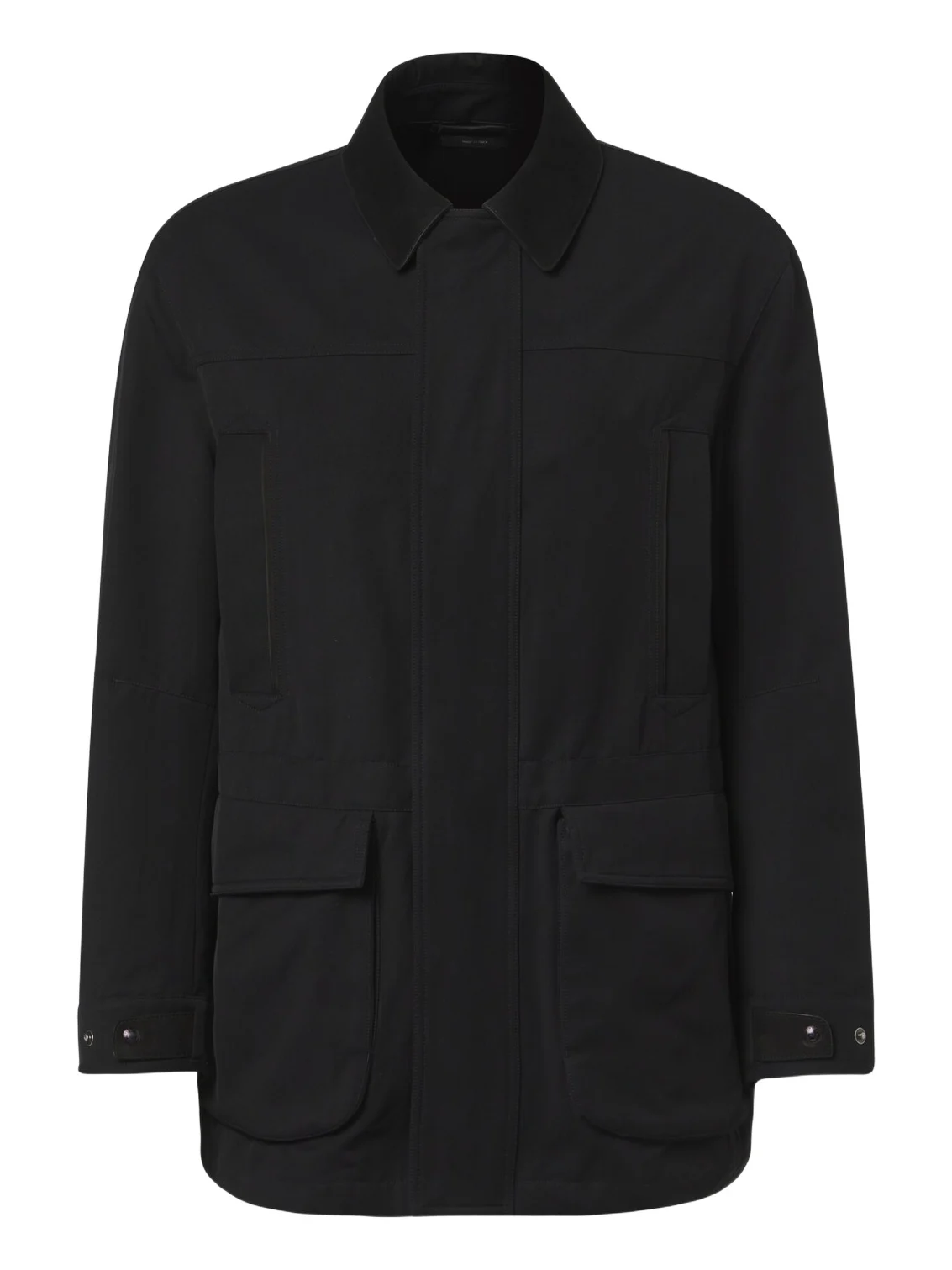 Cotton and silk twill field jacket Cotton and silk twill field jacket
