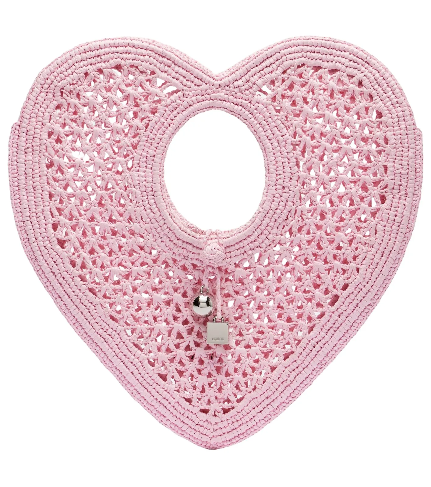 Spiaggia Coeur Small raffia top-handle bag Spiaggia Coeur Small raffia top-handle bag
