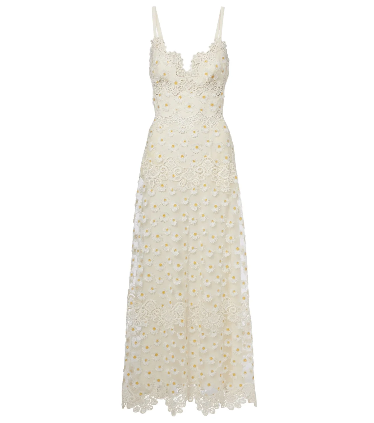 Embroidered guipure lace tulle maxi dress Embroidered guipure lace tulle maxi dress