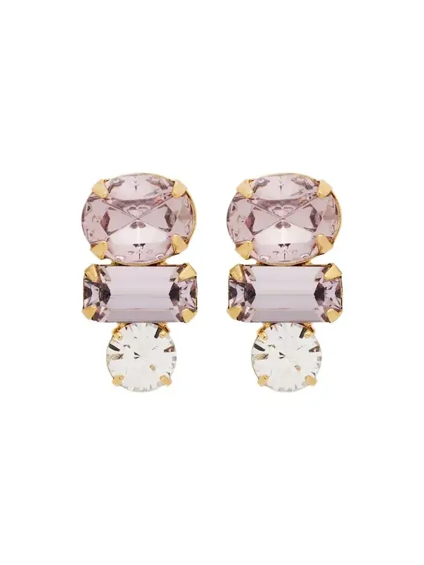 Patricia crystal-embellished earrings