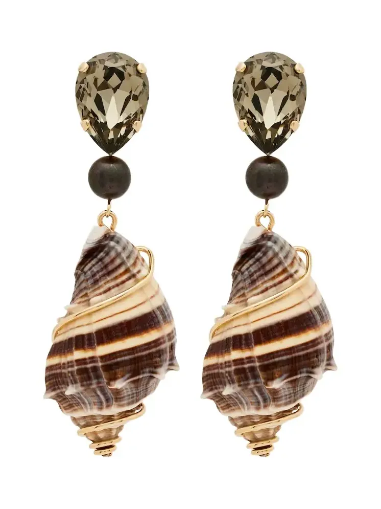 Alon crystal-embellished earrings Alon crystal-embellished earrings