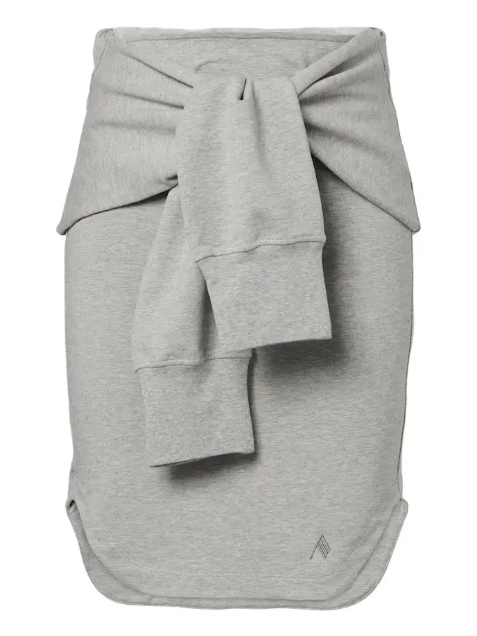 Layered cotton-blend miniskirt Layered cotton-blend miniskirt