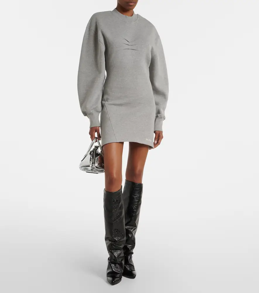 The Attico Cotton jersey sweatshirt dress | Thumbnail 5