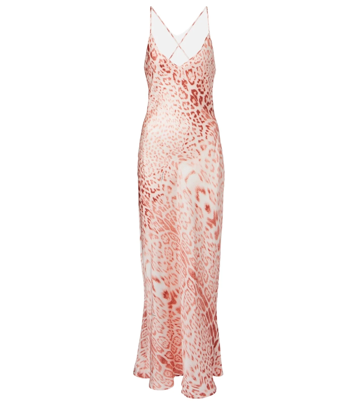 Leopard-print silk satin dress Leopard-print silk satin dress