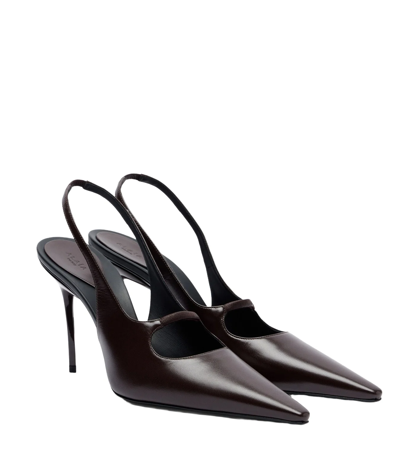 Alaïa Drop leather slingback pumps Alaïa Drop leather slingback pumps