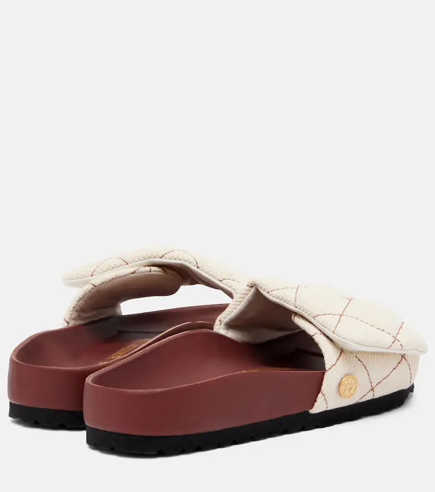 Birkenstock 1774 Sylt leather-trimmed quilted canvas slides | Thumbnail 4
