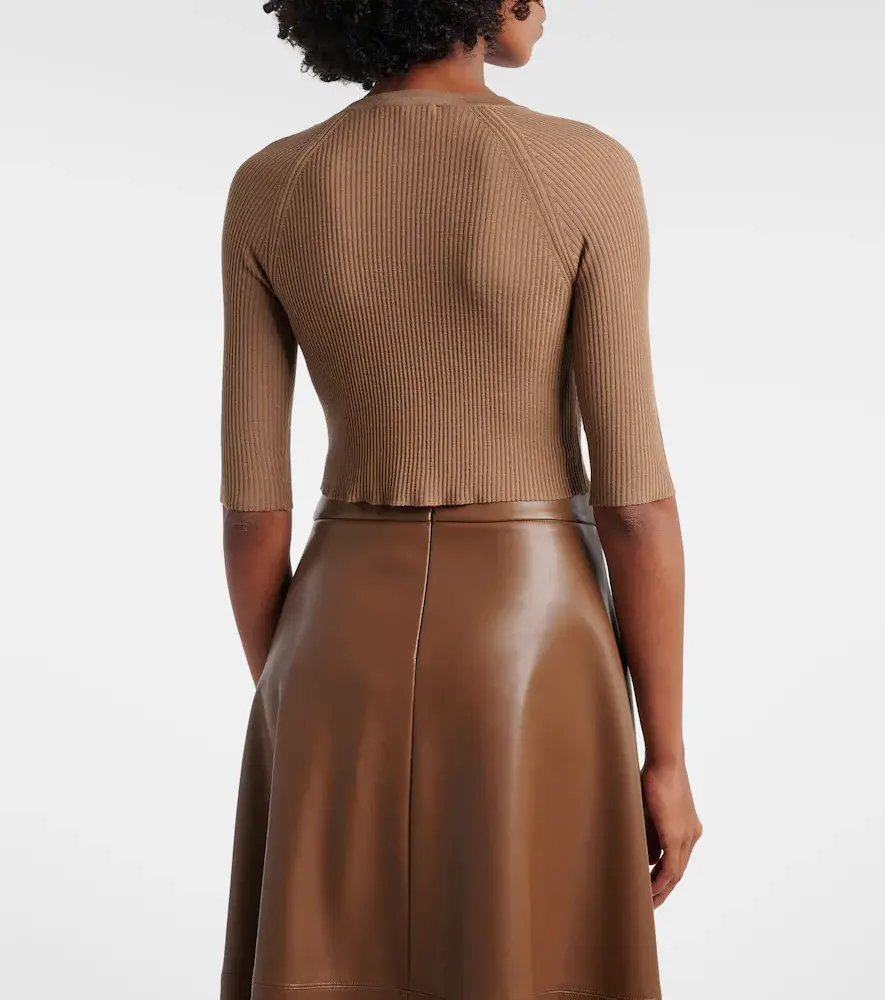 'S Max Mara 'S Max Mara Cropped virgin wool cardigan | Thumbnail 3 'S Max Mara 'S Max Mara Cropped virgin wool cardigan | Thumbnail 3