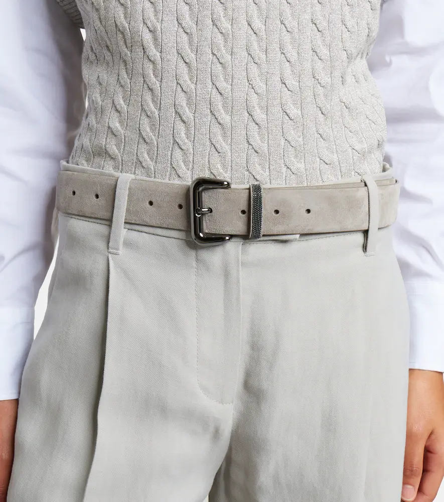 Brunello Cucinelli Monili suede belt | Thumbnail 3 Brunello Cucinelli Monili suede belt | Thumbnail 3